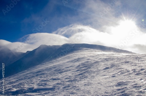 clouds over the mountains