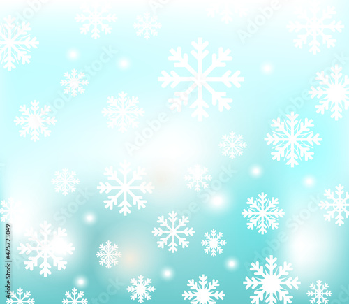 Snowflake seamless pattern. vector illustration