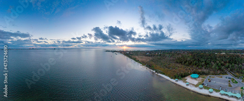 Fotografija Panorama Gulf Breeze Shoreline