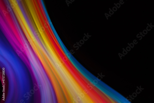 Colored blurred light lines. Abstraction of light.
