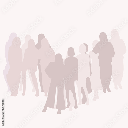 silhouette of people