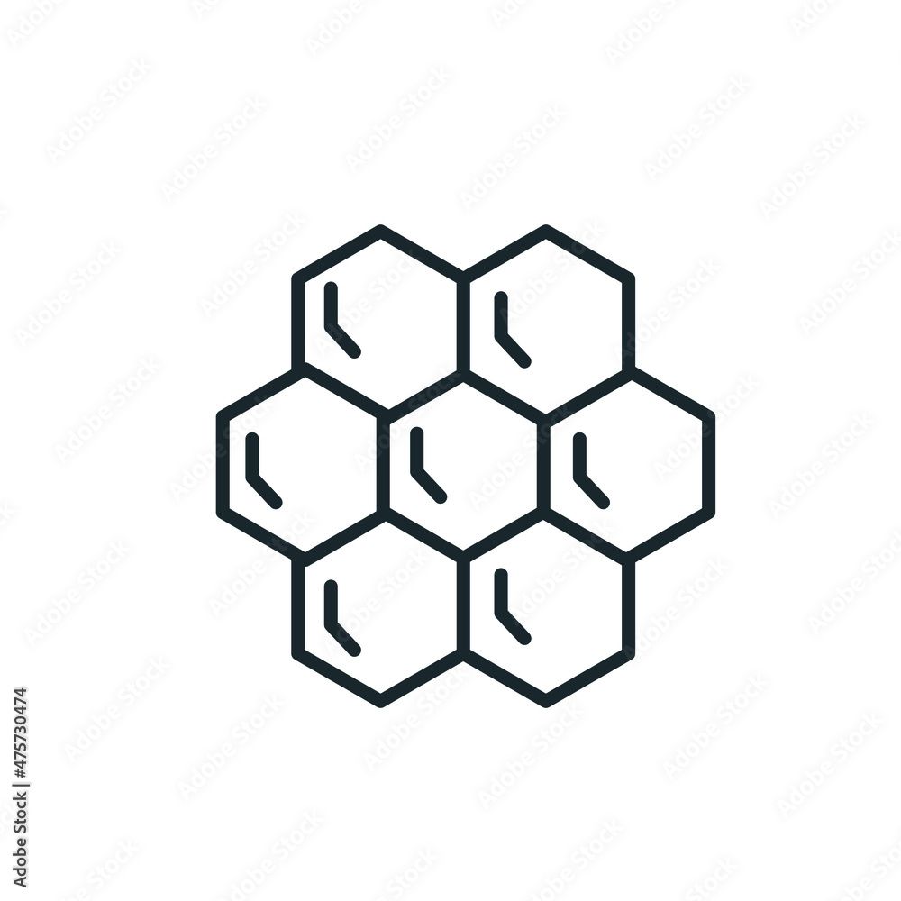Honeycombs thin line Icon stock illustration. Beekeeping and apiary-related icon. Honeycombs thin line Icon stock illustration. Beekeeping and apiary-related icon.