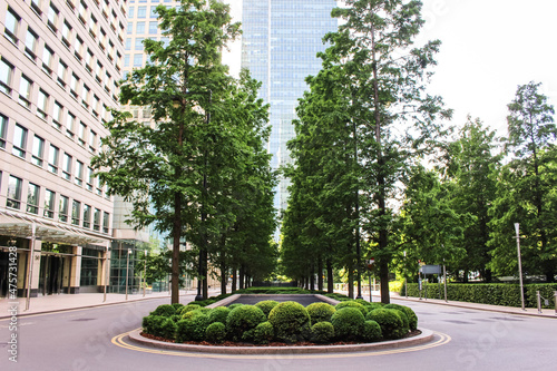 Photography Shot of the environmental architecture in the financial district of Canary Wharf, London, UK