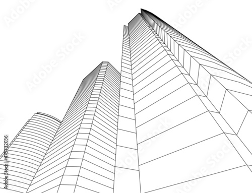 office building in perspective