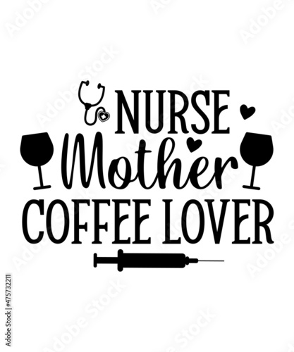 Nurse SVG Bundle, Coffee Scrubs and rubber gloves, Straight outta nightshift, Keep Calm I'm a Nurse Sublimation designs, Cricut svg, Cameo