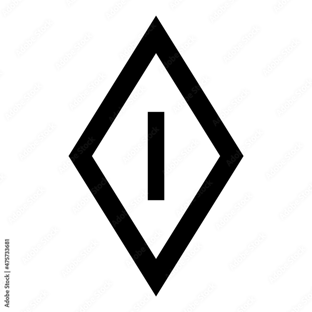 Rhombus Flat Icon Isolated On White Background Rhombus Flat Icon Isolated On White Background