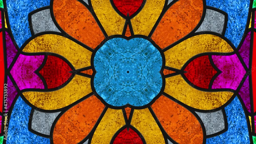 custom made wallpaper toronto digitalChristmas party background with stained glass window. Light. Seamless looping multicolor animation footage. Kaleidoscopic dynamic background. Dj loop. Optical illusions. Vj loops. Transformations. 4K