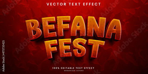 Befana fest editable text effect