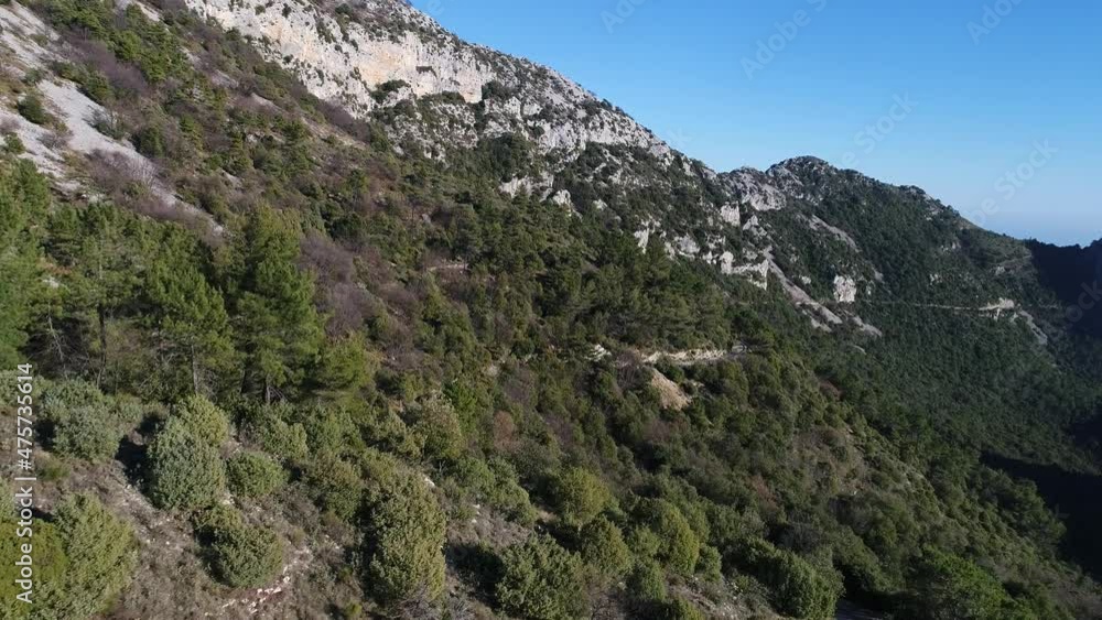 au col Col de la Madone de Gorbio - Alpes-Maritimes au col Col de la Madone de Gorbio - Alpes-Maritimes