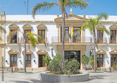 Chipiona Town Hall, coastal town of Cadiz, Andalusia, Spain © maria