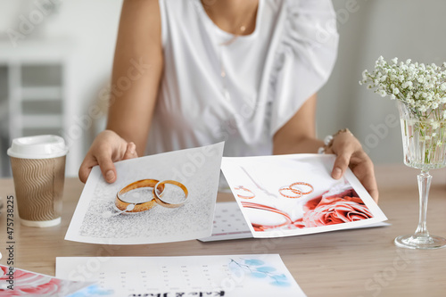 Female wedding planner work...