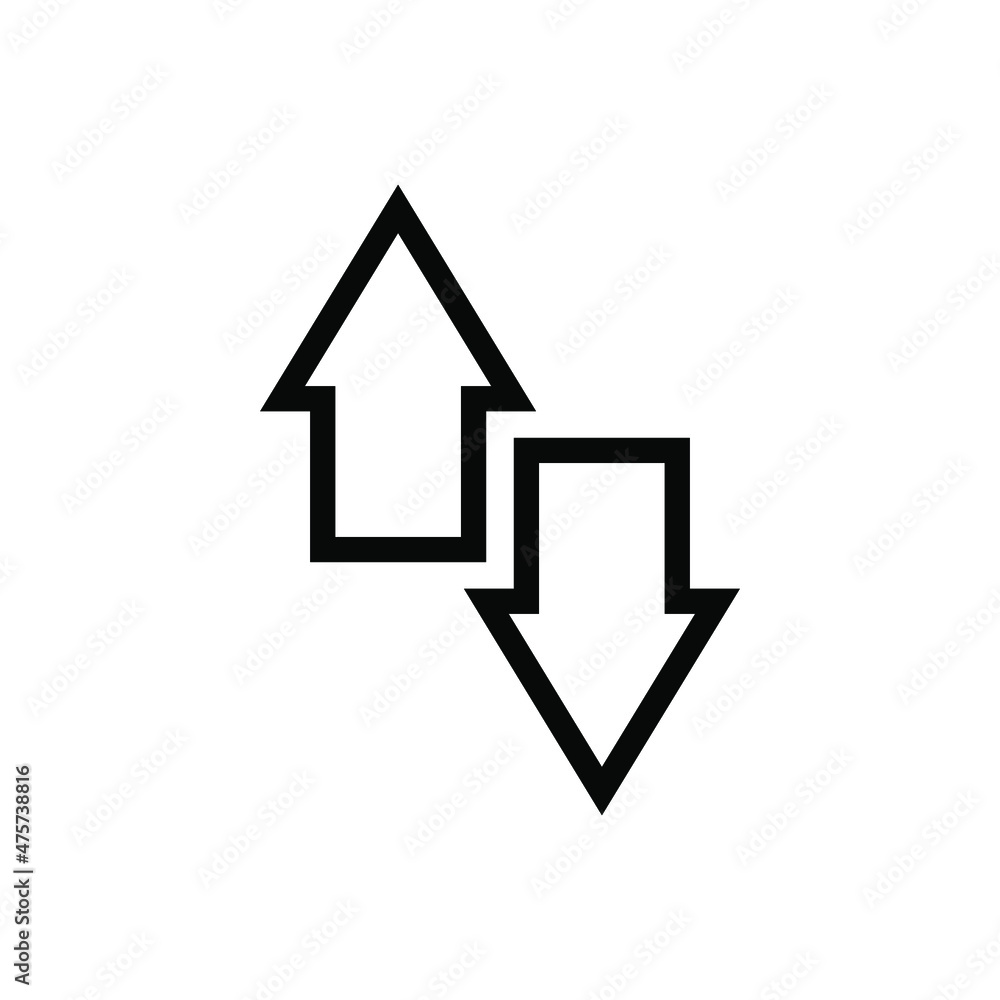 Data Transfer icon. Flat icon. Transfer arrow icon vector illustration on white background Data Transfer icon. Flat icon. Transfer arrow icon vector illustration on white background