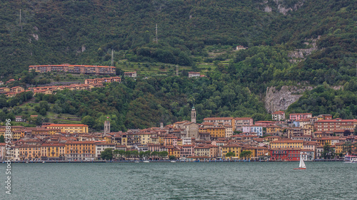 View from the city of Lovere on the Iseo lake