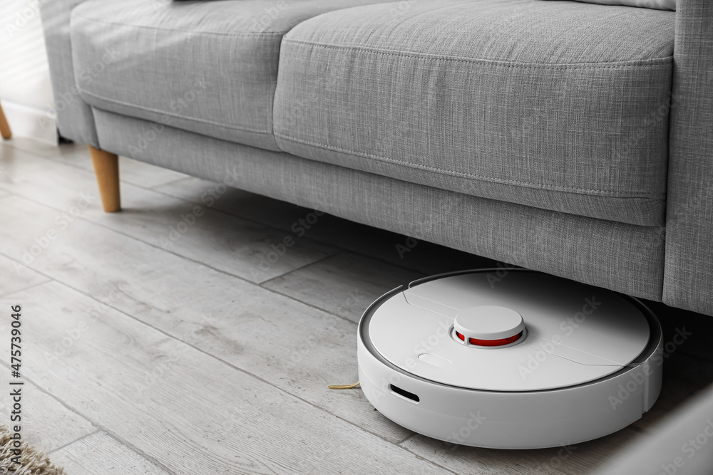 robot vacuum under couch