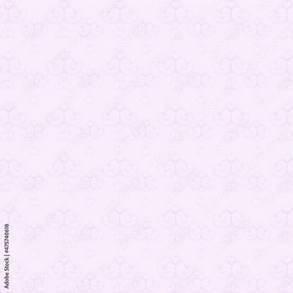 purple pattern of couple of birds and hearts. purple pattern of couple of birds and hearts.