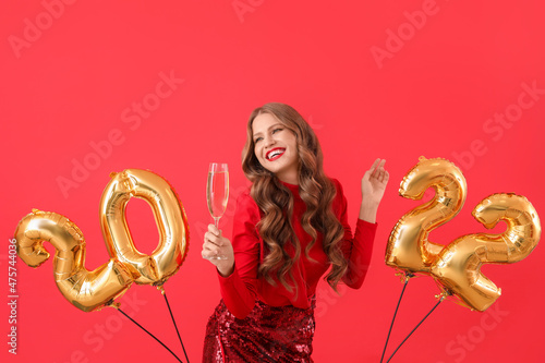 Beautiful young woman with ...