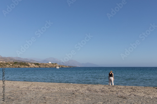 Staring at the beach