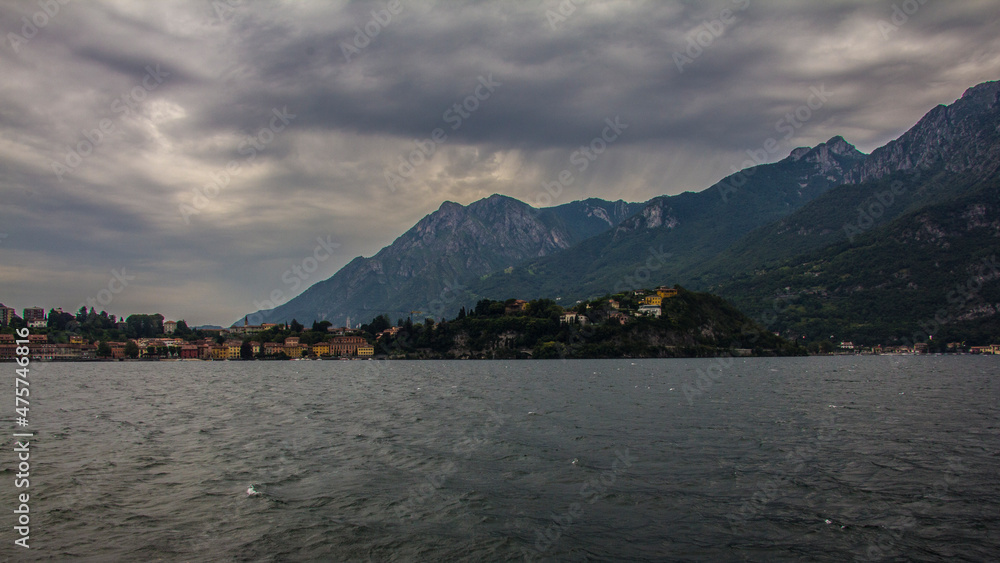 Landscape of the lake of Lecco