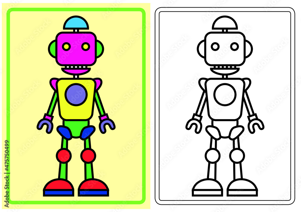 coloring cartoon robots coloring cartoon robots