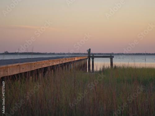 pier at sunset