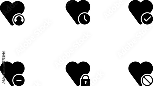 heart shape with sigh icon heart man 