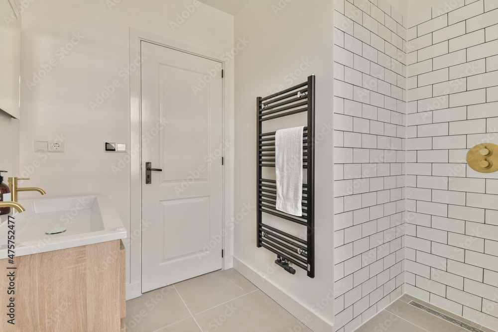 Bathroom with sink and radiator Bathroom with sink and radiator