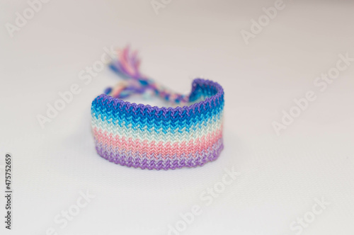 rainbow handmade macrame bracelet