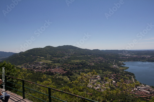 Panorame from the Barro Mountain near Lecco photo