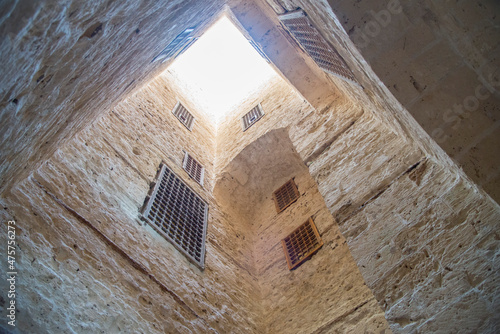 View of the interior of the Qaitbay citadel in Alexandria, Egypt photo