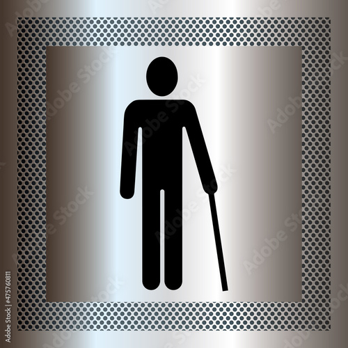 Logo personne handicapée.