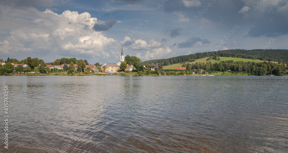 Lipno Lake - view of Frymburk