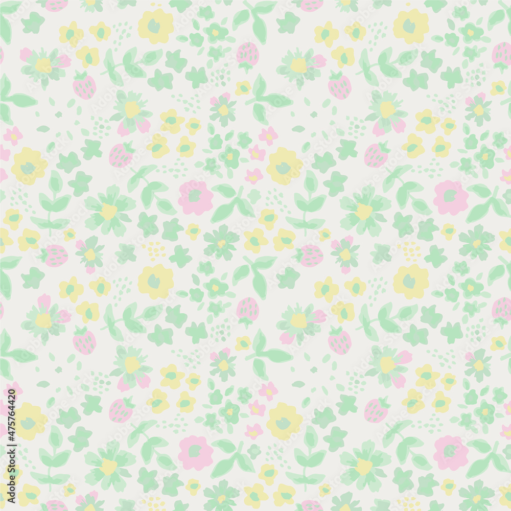 Seamless nursery pattern, vector illustration. Can be used for baby bedding, wallpaper, nursery decor, baby shower invitation card, kids room decor.