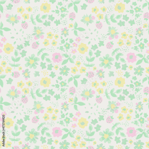 Seamless nursery pattern, vector illustration. Can be used for baby bedding, wallpaper, nursery decor, baby shower invitation card, kids room decor.