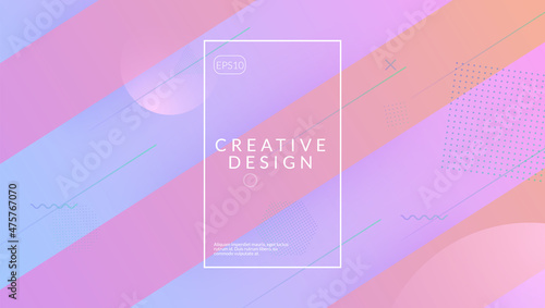 Rainbow Flyer. Creative Composition. Trendy Paper. Wavy Dynamic Layout. Tech Landing Page. Neon Element. Violet Hipster Shape. Fluid Background. Lilac Rainbow Flyer