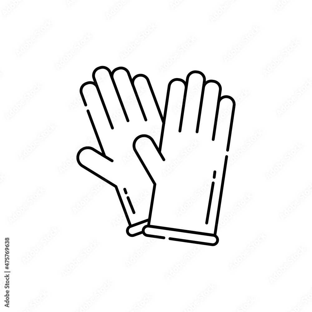 Obraz premium Protection appron color line icon. Disability. Isolated vector element.