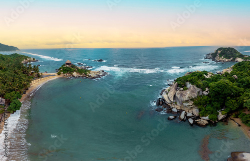 Tayrona National Park in Colombia. Cabo San Juan del Guia Beach