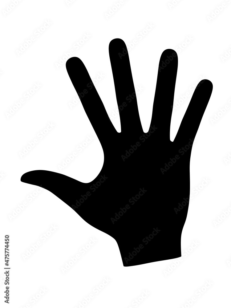 Shape of human hand isolated on white background. Illustration. Shape of human hand isolated on white background. Illustration.
