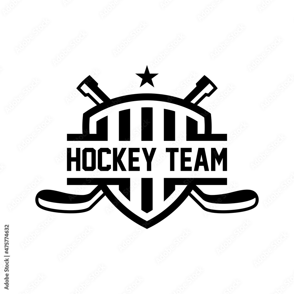 Obraz premium Hockey Sport Club Team logo design