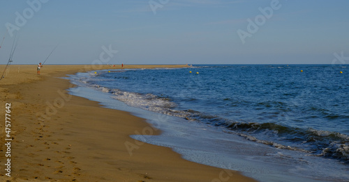 Beautiful view of the beach at Canela Island Ayamonte in Andalusia, Spain photo