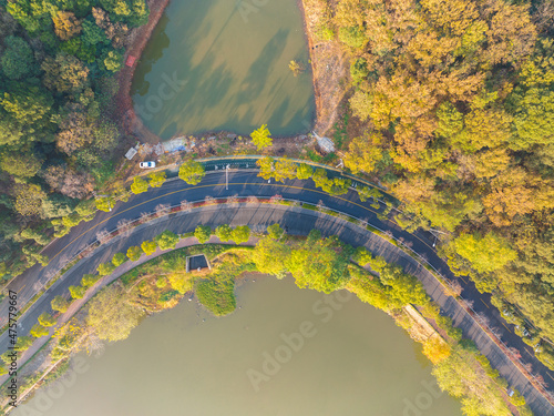 Hubei Wuhan East Lake Scenic Area Late Autumn Scenery photo