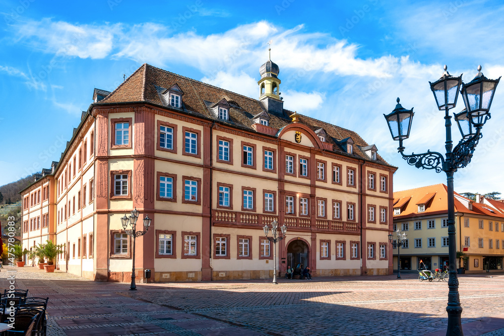 Kartoffelmarkt with town hall in Neustadt an der Weinstrasse, Pfalz, Germany