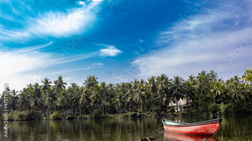 boat on the lake