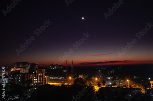 night view of the city © Manish
