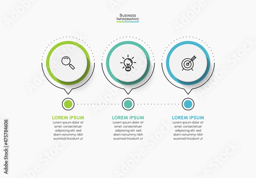 Business data visualization. timeline infographic icons designed for abstract background template milestone element modern diagram process technology digital marketing data presentation chart Vector