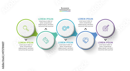 Business data visualization. timeline infographic icons designed for abstract background template milestone element modern diagram process technology digital marketing data presentation chart Vector
