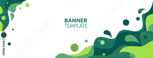 Vector abstract design banner  template.