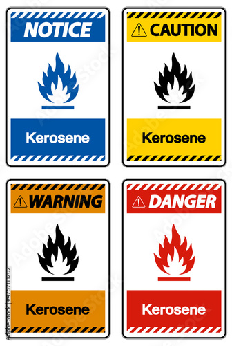 Kerosene Symbol Sign On White Background