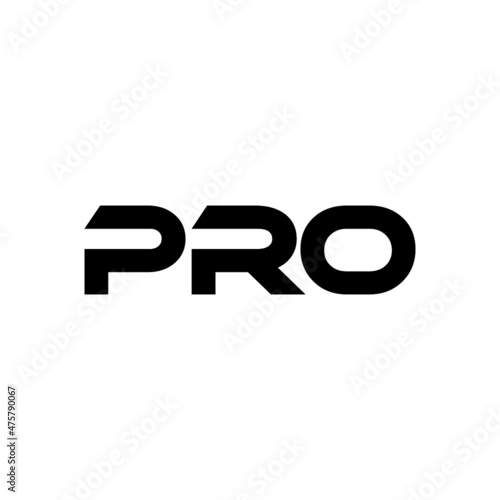 PRO letter logo design with white background in illustrator, vector logo modern alphabet font overlap style. calligraphy designs for logo, Poster, Invitation, etc.	