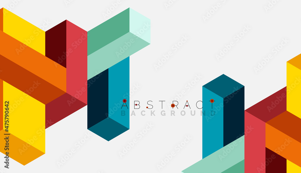 Abstract background. 3d cubes, cubic elements and blocks. Techno or business concept for wallpaper, banner, background, landing page Abstract background. 3d cubes, cubic elements and blocks. Techno or business concept for wallpaper, banner, background, landing page