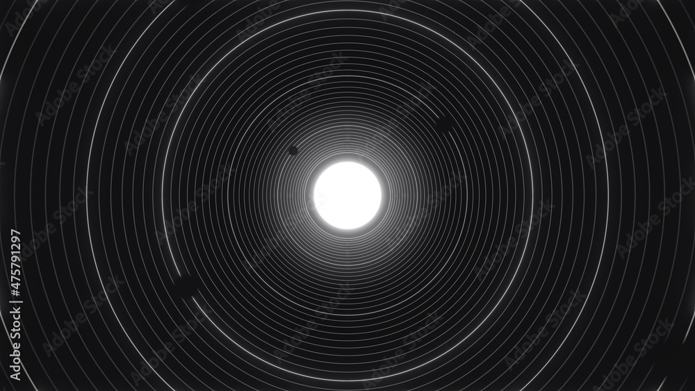 Dark Solar Stroke line Orbit around the White Planet Background Dark Solar Stroke line Orbit around the White Planet Background